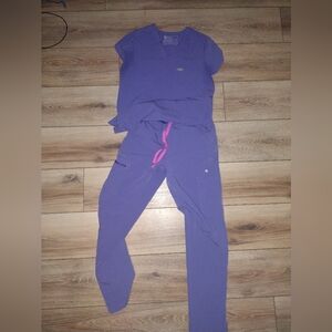 Figs Light Purple Scrub Set XS